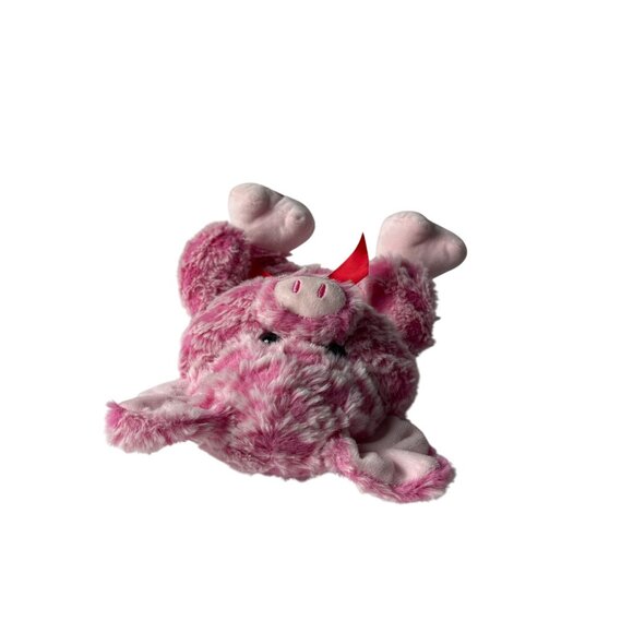 Kellytoy Pink Plush Pig Red Bow Hearts Valentines Day Stuffed Animal Toy 10 inch - Picture 2 of 5